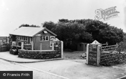 The Entrance, Caerddaniel Holiday Camping Site c.1955, Llanaber