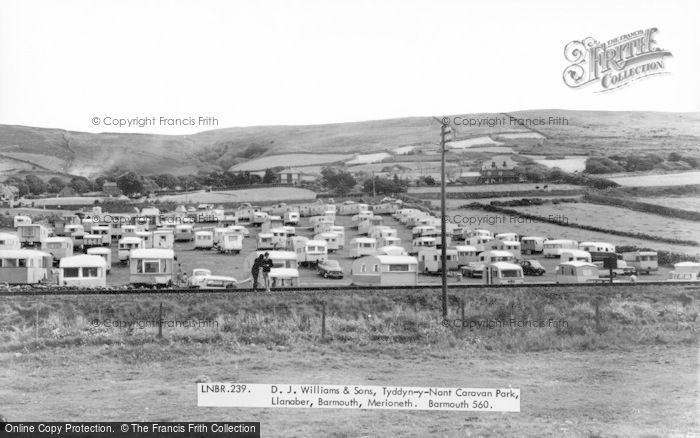 Photo of Llanaber, Tyddyn Y Nant Caravan Park c.1960