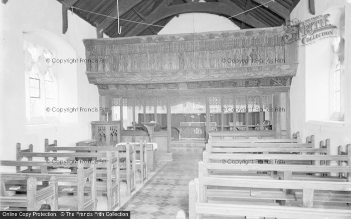 Photo of Llananno, St Anno's Church, Interior 1959
