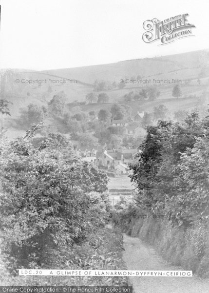 Photo of Llanarmon Dyffryn Ceiriog, A Glimpse Of The Village c.1950