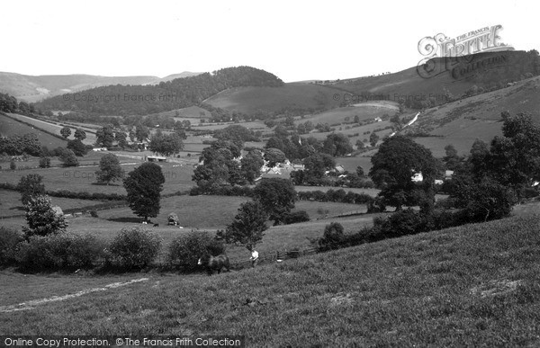 Photo of Llanarmon Dyffryn Ceiriog, General View From South 1936