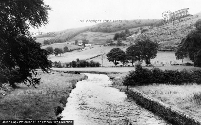 Photo of Llanarmon Dyffryn Ceiriog, The River c.1955