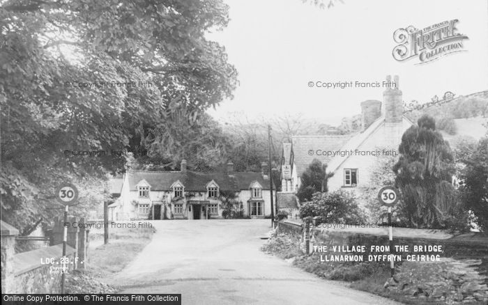 Photo of Llanarmon Dyffryn Ceiriog, The Village From The Bridge c.1950