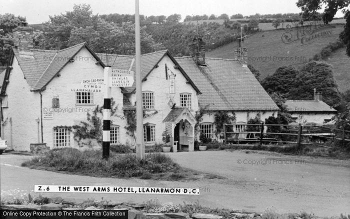 Photo of Llanarmon Dyffryn Ceiriog, The West Arms Hotel c.1955