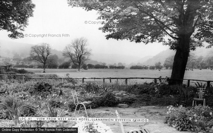 Photo of Llanarmon Dyffryn Ceiriog, View From The West Arms Hotel c.1965