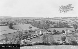 General View From Church Tower c.1955, Llanarth