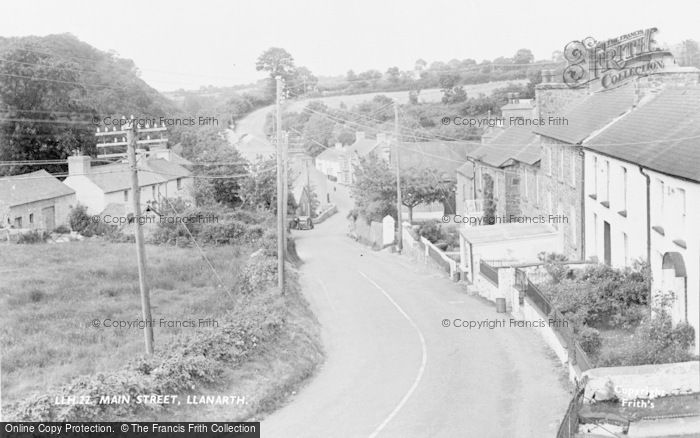 Photo of Llanarth, Main Street c.1955