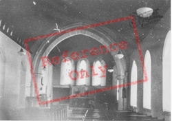 St David's Church, Nave c.1955, Llanarth