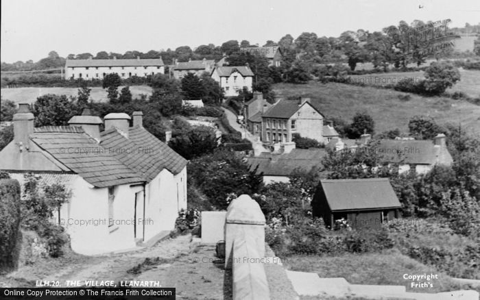Photo of Llanarth, The Village c.1955