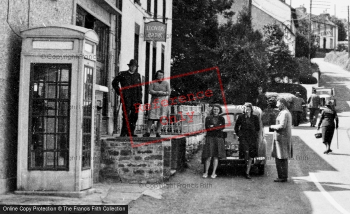 Photo of Llanarth, Villagers In Main Street c.1955