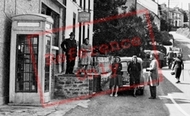 Villagers In Main Street c.1955, Llanarth