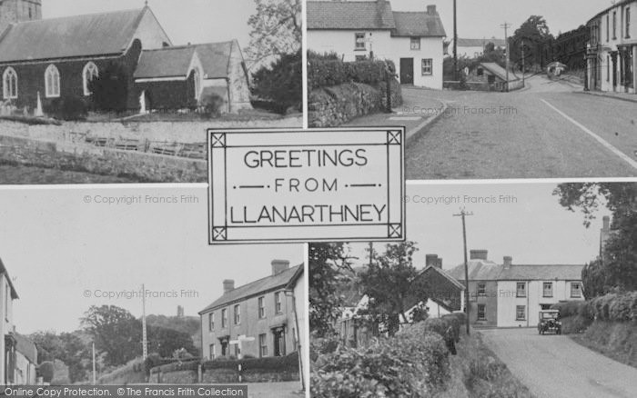 Photo of Llanarthney, Composite c.1955