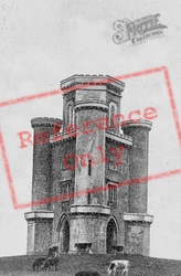 Llanarthney, Paxton's Tower c.1955, Llanarthne