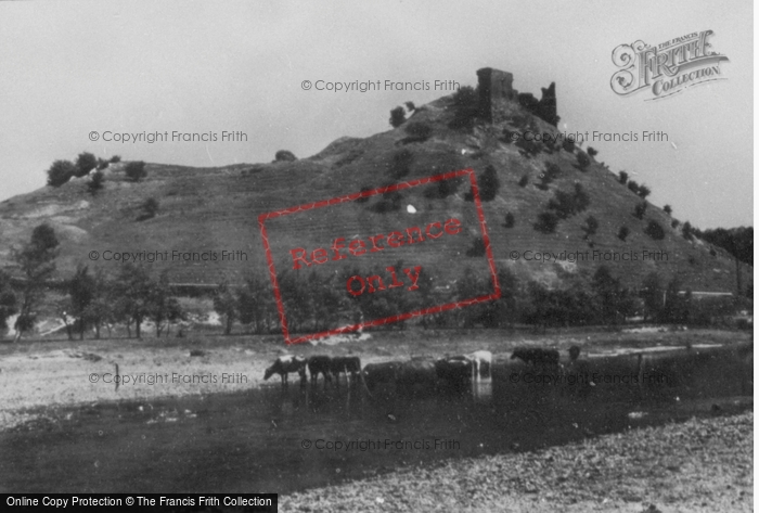 Photo of Llanarthney, River Towy And Dryslwyn Castle c.1955