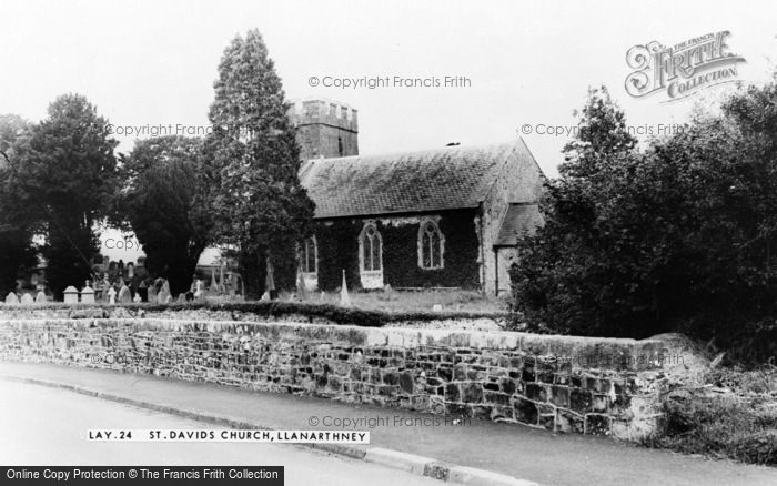 Photo of Llanarthney, St David's Church c.1955
