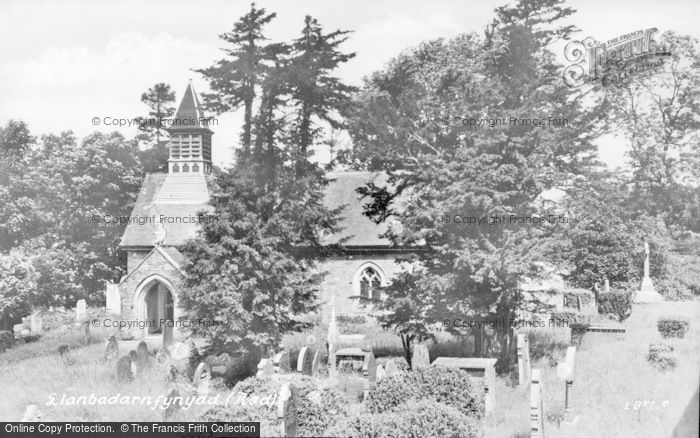 Photo of Llanbadarn Fynydd, St Padarn's Church c.1955