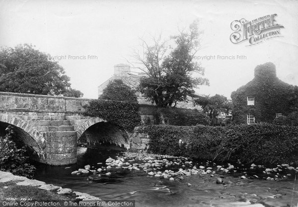 Photo of Llanbedr, Bridge And Victoria Hotel 1892