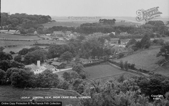 Photo of Llanbedr, General View From Craig Mawr c.1955