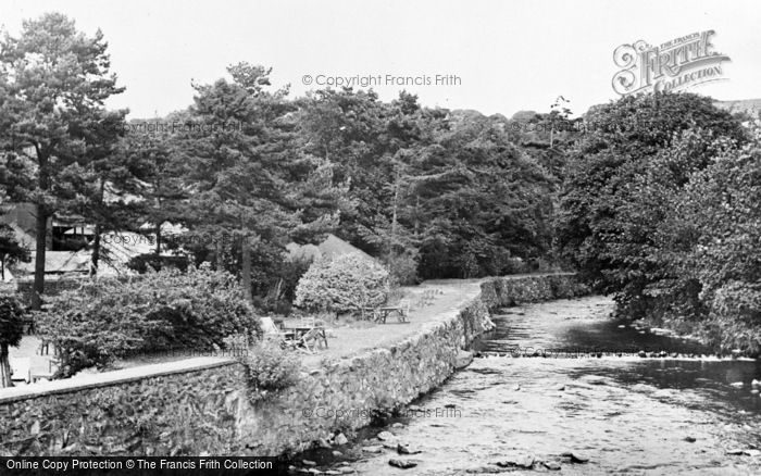 Photo of Llanbedr, The River Artro And Tea Gardens c.1955