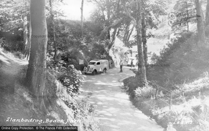 Photo of Llanbedrog, Beach Path c.1955
