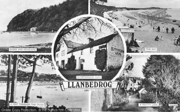 Photo of Llanbedrog, Composite c.1950