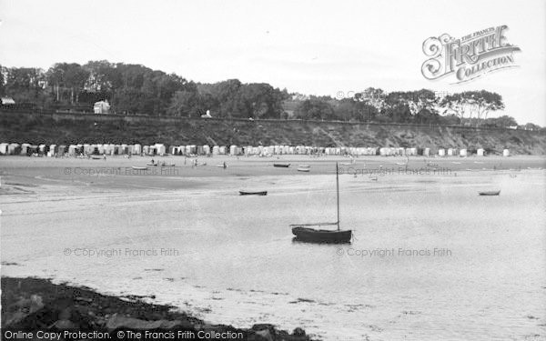 Photo of Llanbedrog, General View Of The Beach c.1936