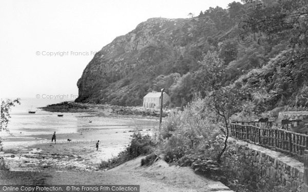Photo of Llanbedrog, Road To The Beach c.1955