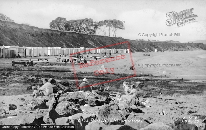 Photo of Llanbedrog, The Beach c.1936