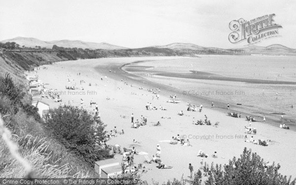 Photo of Llanbedrog, The Beach c.1955