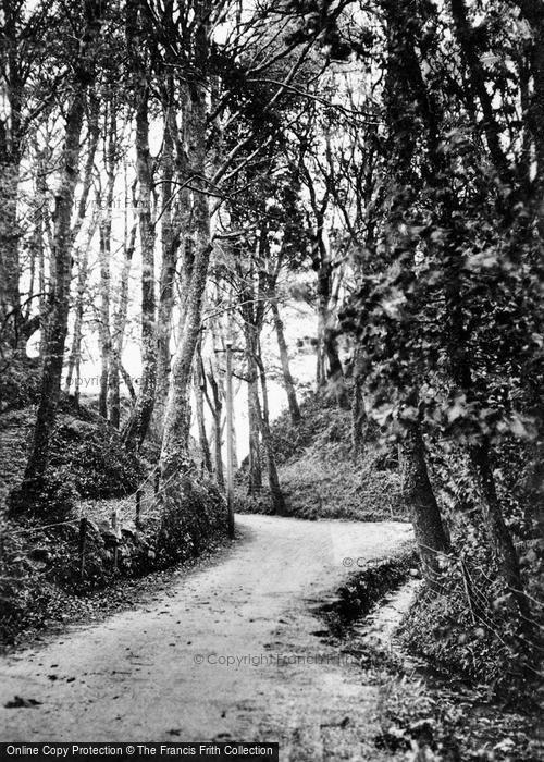 Photo of Llanbedrog, The Road To The Beach c.1936