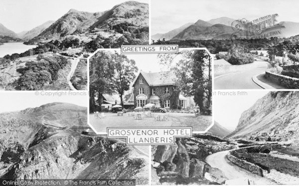 Photo of Llanberis, Composite c.1955