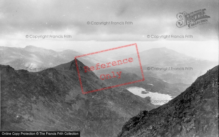 Photo of Llanberis, Crib Goch From Snowdon Summit c.1935
