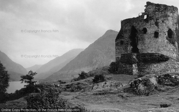 Photo of Llanberis,  Dolbadarn Castle c.1950