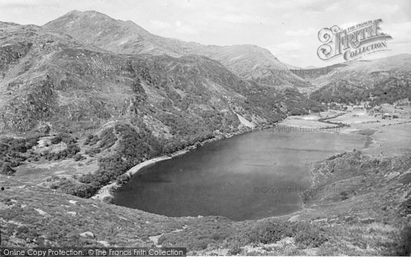 Photo of Llanberis, Lliwedd And Dinas Lake c.1955