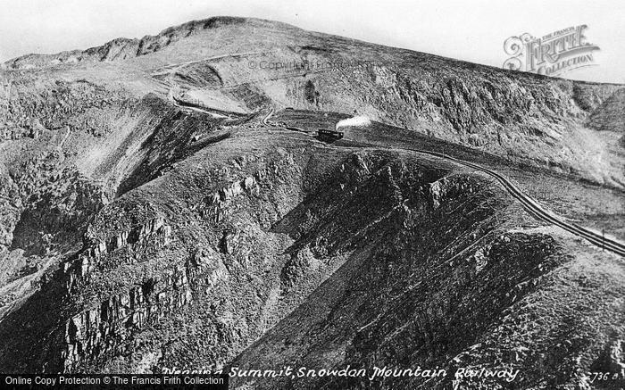 Photo of Llanberis, Nearing Summit, Snowdon Mountain Railway c.1935
