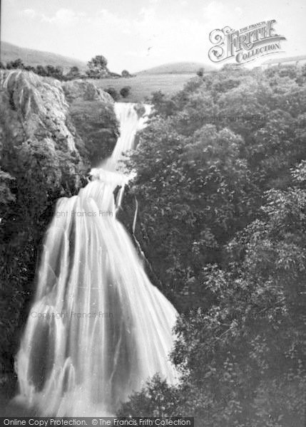 Photo of Llanberis, The Falls In Flood From The Railway c.1935
