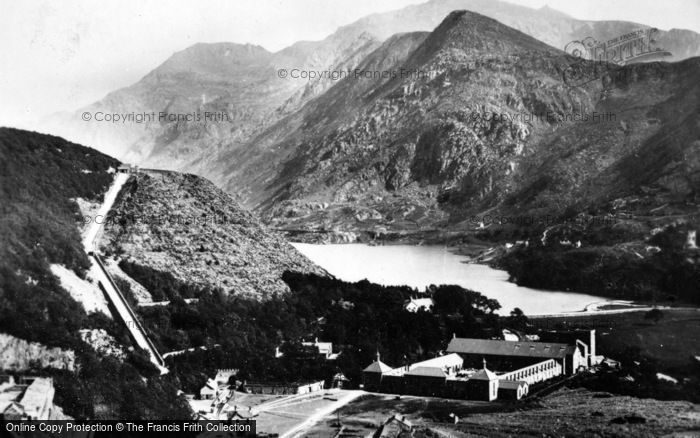 Photo of Llanberis, The Lake Castle And Snowdon c.1910