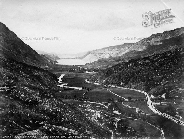 Photo of Llanberis, The Lakes From The Pass c.1868