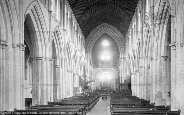 Photo of Llandaff, Cathedral Nave East 1893