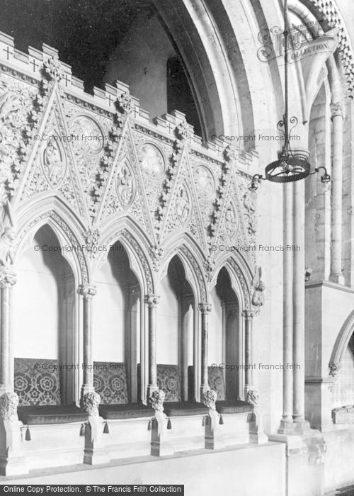 Photo of Llandaff, Cathedral, The Sedilia And St Teilo's Tomb c.1956