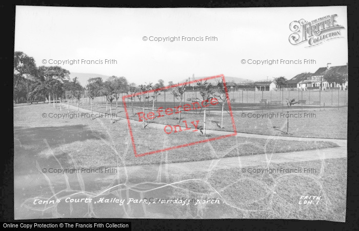 Photo of Llandaff North, The Tennis Courts, Hailey Park c.1955