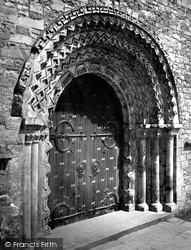The Cathedral, The South Door c.1874, Llandaff