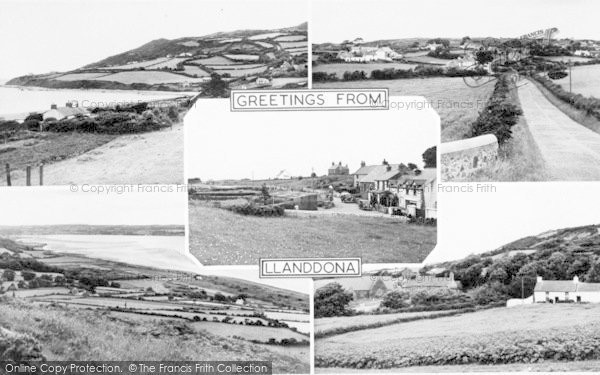 Photo of Llanddona, Composite c.1955