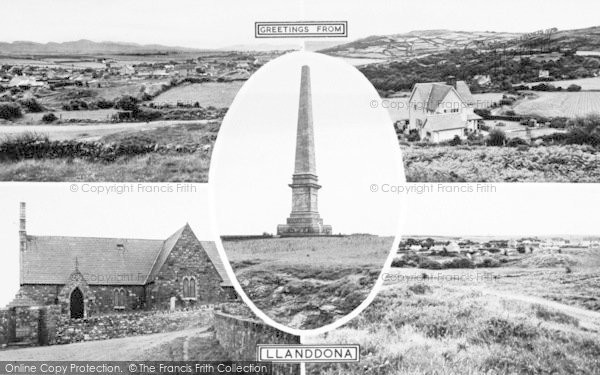 Photo of Llanddona, Composite c.1955