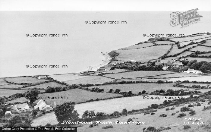 Photo of Llanddona, Llanddona Beach c.1955