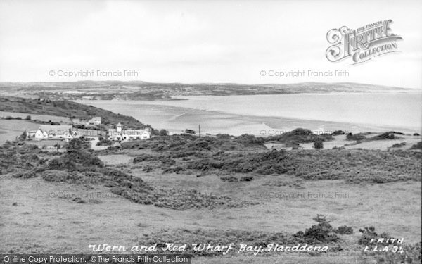 Photo of Llanddona, Wern And Red Wharf Bay c.1955