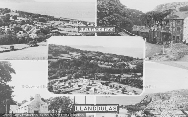 Photo of Llanddulas, Composite c.1960
