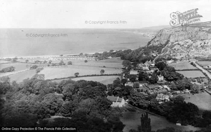 Photo of Llanddulas, General View From The Hills c.1955