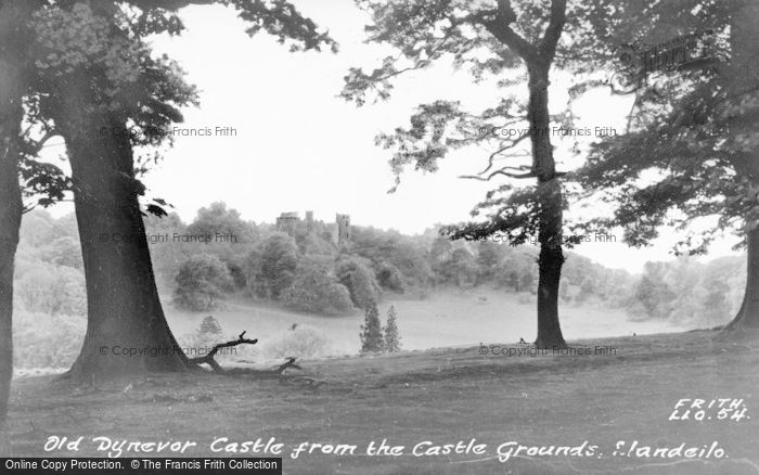Photo of Llandeilo, Dinefwr Castle From The Castle Grounds c.1960
