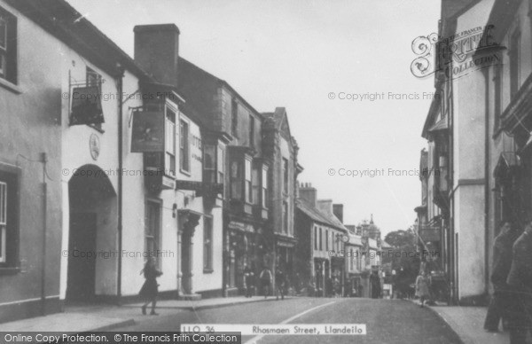 Photo of Llandeilo, Rhosmaen Street c.1955
